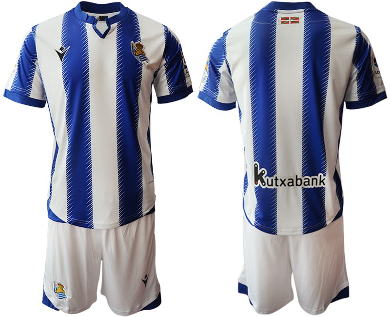 Men 2019-2020 club Real Sociedad home blue Soccer Jerseys